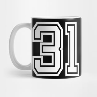 Number 31 for a sports team, group, or community Mug